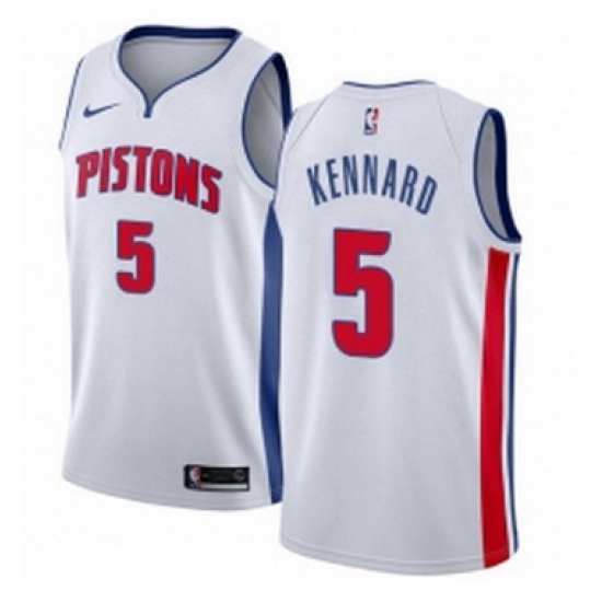 Youth Nike Detroit Pistons 5 Luke Kennard Authentic White Home NBA Jersey Association Edition Youth Nike Detroit Pistons 5 Luke Kennard Authentic White Home NBA Jersey Association Edition