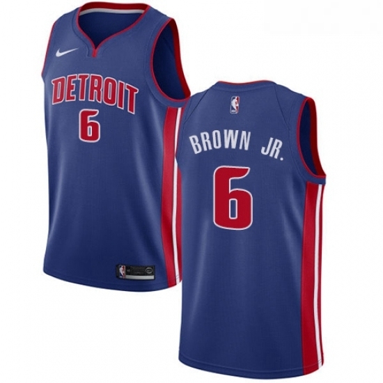 Youth Nike Detroit Pistons 6 Bruce Brown Jr Swingman Royal Blue NBA Jersey Icon Edition Youth Nike Detroit Pistons 6 Bruce Brown Jr Swingman Royal Blue NBA Jersey Icon Edition