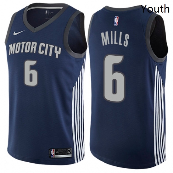 Youth Nike Detroit Pistons 6 Terry Mills Swingman Navy Blue NBA Jersey City Edition Youth Nike Detroit Pistons 6 Terry Mills Swingman Navy Blue NBA Jersey City Edition