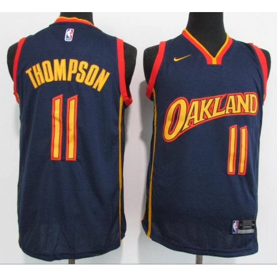 Men Golden State Warriors 11 Klay Thompson Navy 2021 New Nike Swingman Jersey Men Golden State Warriors 11 Klay Thompson Navy 2021 New Nike Swingman Jersey