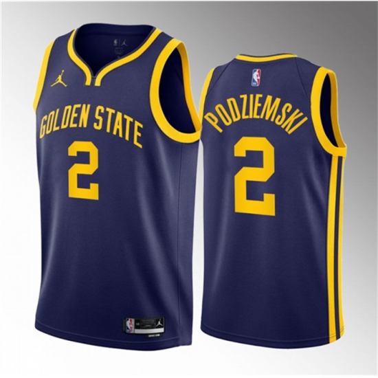 Men Golden State Warriors 2 Brandin Podziemski Black 2023 Draft City Edition Swingman Stitched Basketball JerseyS Men Golden State Warriors 2 Brandin Podziemski Black 2023 Draft City Edition Swingman Stitched Basketball JerseyS
