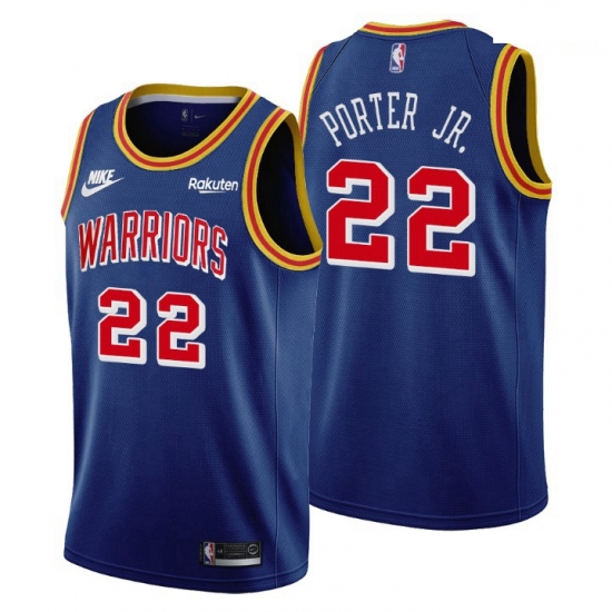 Men Golden State Warriors 22 Otto Porter Jr Men Nike Releases Classic Edition NBA 75th Anniversary Jersey Blue Men Golden State Warriors 22 Otto Porter Jr Men Nike Releases Classic Edition NBA 75th Anniversary Jersey Blue