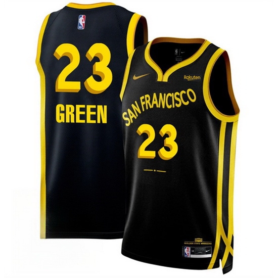 Men Golden State Warriors 23 Draymond Green Black 2023 24 City Edition Stitched Basketball Jersey Men Golden State Warriors 23 Draymond Green Black 2023 24 City Edition Stitched Basketball Jersey