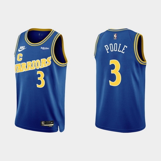 Men Golden State Warriors 3 Jordan Poole 2022 Classic Edition Royal Stitched Basketball Jersey Men Golden State Warriors 3 Jordan Poole 2022 Classic Edition Royal Stitched Basketball Jersey