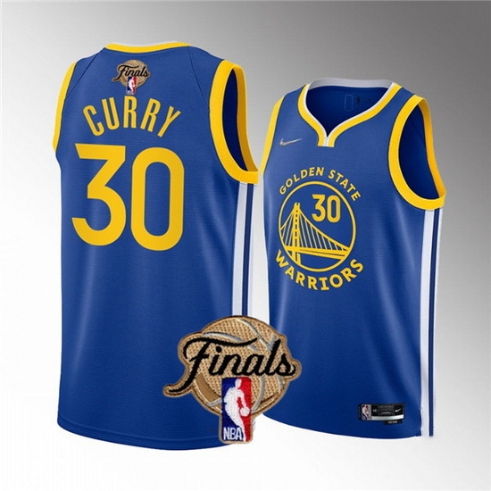 Men Golden State Warriors 30 Stephen Curry 2022 Royal NBA Finals Stitched Jersey Men Golden State Warriors 30 Stephen Curry 2022 Royal NBA Finals Stitched Jersey