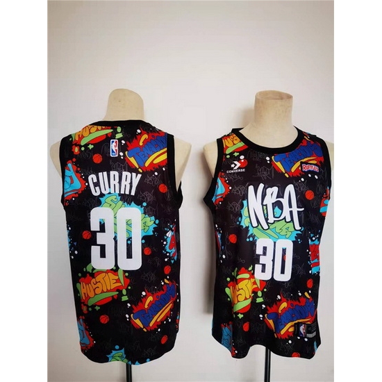 Men Golden State Warriors 30 Stephen Curry 75th Anniversary Black Stitched Basketball Jersey Men Golden State Warriors 30 Stephen Curry 75th Anniversary Black Stitched Basketball Jersey