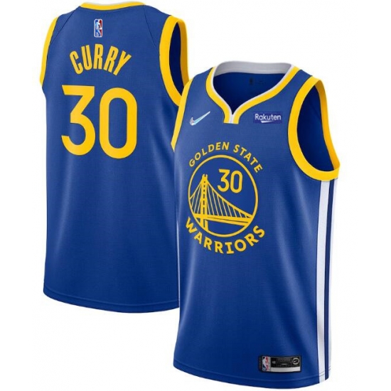 Men Golden State Warriors 30 Stephen Curry 75th Anniversary Royal Stitched Basketball Jersey Men Golden State Warriors 30 Stephen Curry 75th Anniversary Royal Stitched Basketball Jersey