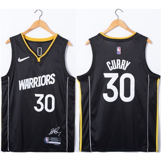 Men Golden State Warriors 30 Stephen Curry Black 75th Anniversary Stitched Jersey Men Golden State Warriors 30 Stephen Curry Black 75th Anniversary Stitched Jersey