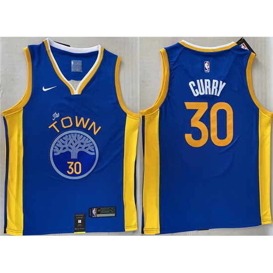 Men Golden State Warriors 30 Stephen Curry Royal Stitched Jersey Men Golden State Warriors 30 Stephen Curry Royal Stitched Jersey