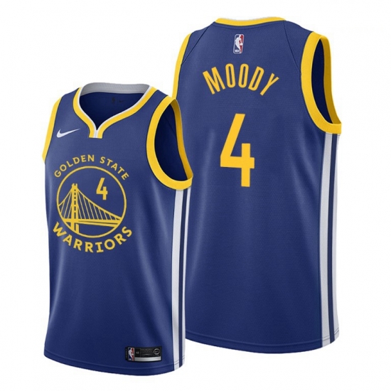 Men Golden State Warriors 4 Moses Moody Blue Men Jersey Men Golden State Warriors 4 Moses Moody Blue Men Jersey