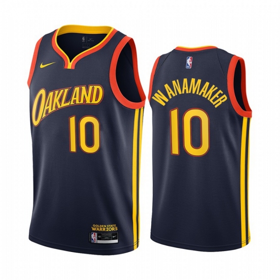Men Nike Golden State Warriors 10 Brad Wanamaker Navy NBA Swingman 2020 21 City Edition Jersey Men Nike Golden State Warriors 10 Brad Wanamaker Navy NBA Swingman 2020 21 City Edition Jersey