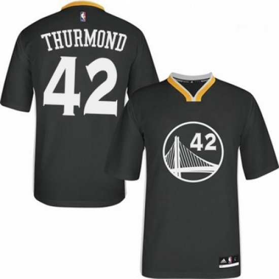 Mens Adidas Golden State Warriors 42 Nate Thurmond Authentic Black Alternate NBA Jersey Mens Adidas Golden State Warriors 42 Nate Thurmond Authentic Black Alternate NBA Jersey