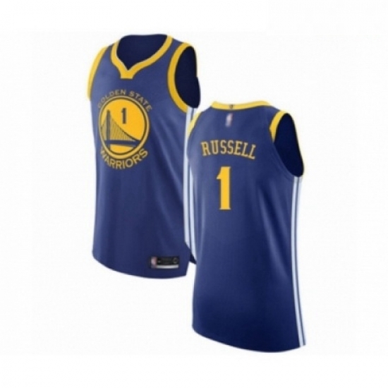 Mens Golden State Warriors 1 DAngelo Russell Authentic Royal Blue Basketball Jersey Icon Edition Mens Golden State Warriors 1 DAngelo Russell Authentic Royal Blue Basketball Jersey Icon Edition
