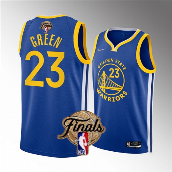 Men's Golden State Warriors #23 Draymond Green 2022 Blue NBA Finals Stitched Jersey Men's Golden State Warriors #23 Draymond Green 2022 Blue NBA Finals Stitched Jersey