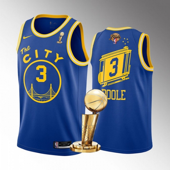 Men's Golden State Warriors #3 Jordan Poole 2022 Royal NBA Finals Champions Stitched Jerseys Men's Golden State Warriors #3 Jordan Poole 2022 Royal NBA Finals Champions Stitched Jerseys