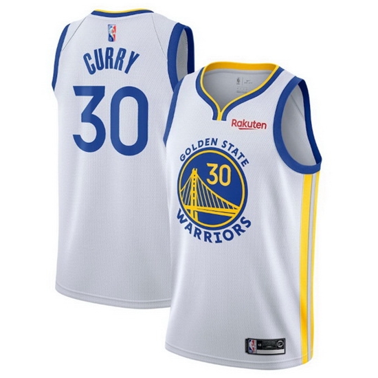 Men's Golden State Warriors #30 Stephen Curry 75th Anniversary White Stitched Basketball Jersey Men's Golden State Warriors #30 Stephen Curry 75th Anniversary White Stitched Basketball Jersey