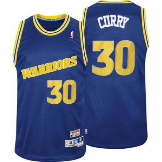 Men's Golden State Warriors #30 Stephen Curry Mitchell Ness Throwback Royal Stitched Basketball Jersey Men's Golden State Warriors #30 Stephen Curry Mitchell Ness Throwback Royal Stitched Basketball Jersey