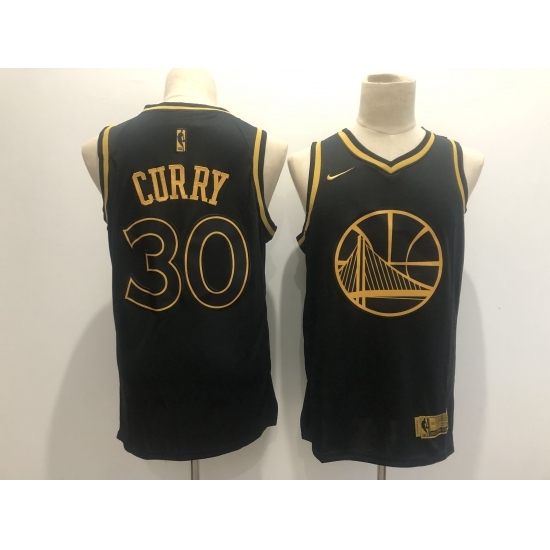 Men's Golden State Warriors #30 Stephen Curry Nike Black Gold Swingman Player Jersey Men's Golden State Warriors #30 Stephen Curry Nike Black Gold Swingman Player Jersey