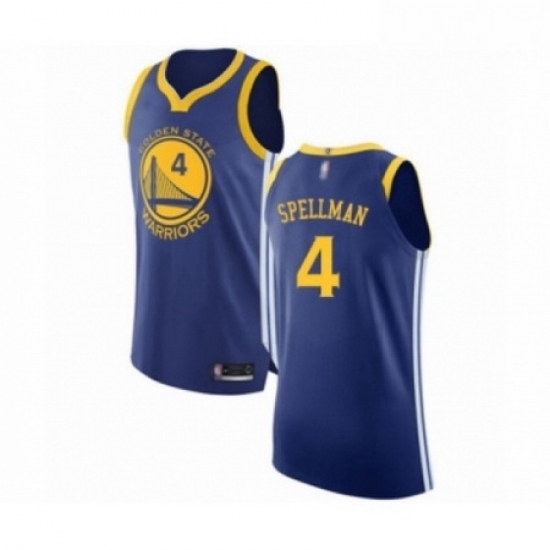 Mens Golden State Warriors 4 Omari Spellman Authentic Royal Blue Basketball Jersey Icon Edition Mens Golden State Warriors 4 Omari Spellman Authentic Royal Blue Basketball Jersey Icon Edition