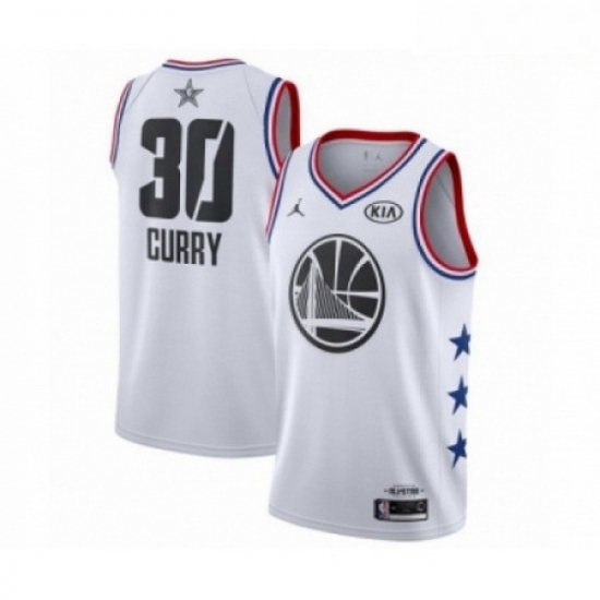 Mens Jordan Golden State Warriors 30 Stephen Curry Swingman White 2019 All Star Game Basketball Jersey Mens Jordan Golden State Warriors 30 Stephen Curry Swingman White 2019 All Star Game Basketball Jersey