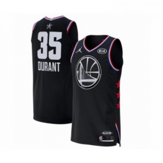 Mens Jordan Golden State Warriors 35 Kevin Durant Authentic Black 2019 All Star Game Basketball Jersey Mens Jordan Golden State Warriors 35 Kevin Durant Authentic Black 2019 All Star Game Basketball Jersey