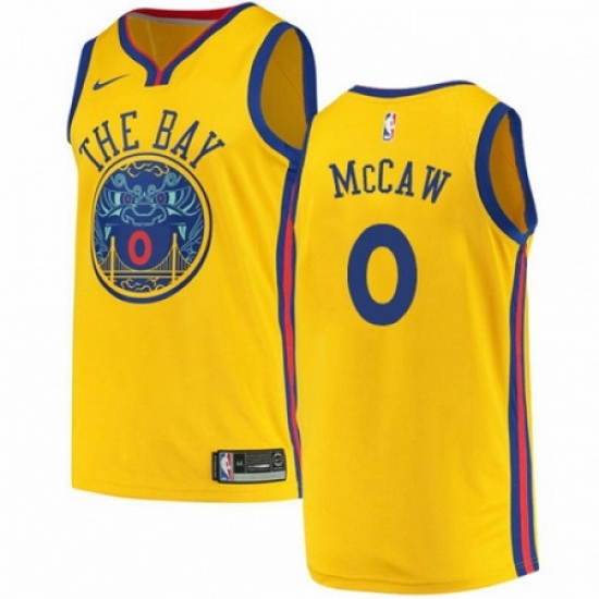 Mens Nike Golden State Warriors 0 Patrick McCaw Swingman Gold NBA Jersey City Edition Mens Nike Golden State Warriors 0 Patrick McCaw Swingman Gold NBA Jersey City Edition