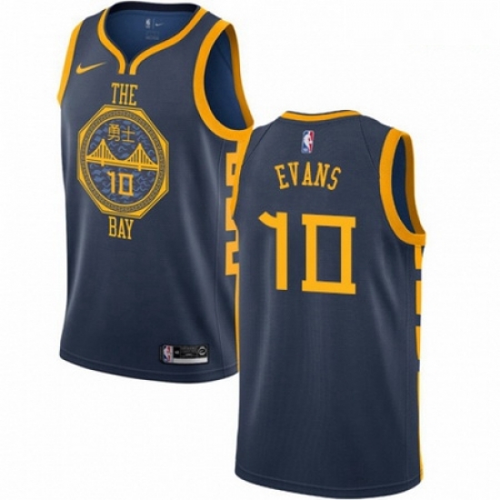 Mens Nike Golden State Warriors 10 Jacob Evans Swingman Navy Blue NBA Jersey City Editio Mens Nike Golden State Warriors 10 Jacob Evans Swingman Navy Blue NBA Jersey City Editio