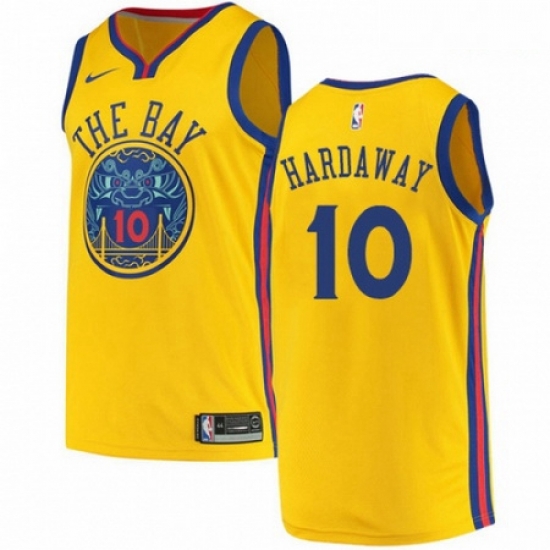Mens Nike Golden State Warriors 10 Tim Hardaway Authentic Gold NBA Jersey City Edition Mens Nike Golden State Warriors 10 Tim Hardaway Authentic Gold NBA Jersey City Edition