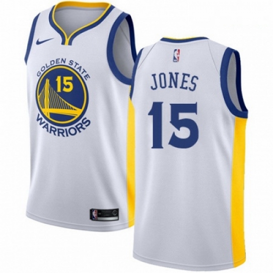Mens Nike Golden State Warriors 15 Damian Jones Authentic White Home NBA Jersey Association Edition Mens Nike Golden State Warriors 15 Damian Jones Authentic White Home NBA Jersey Association Edition