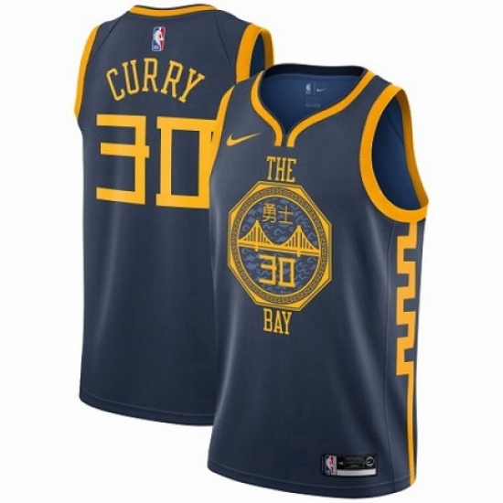 Mens Nike Golden State Warriors 30 Stephen Curry Swingman Navy Blue NBA Jersey City Edition Mens Nike Golden State Warriors 30 Stephen Curry Swingman Navy Blue NBA Jersey City Edition