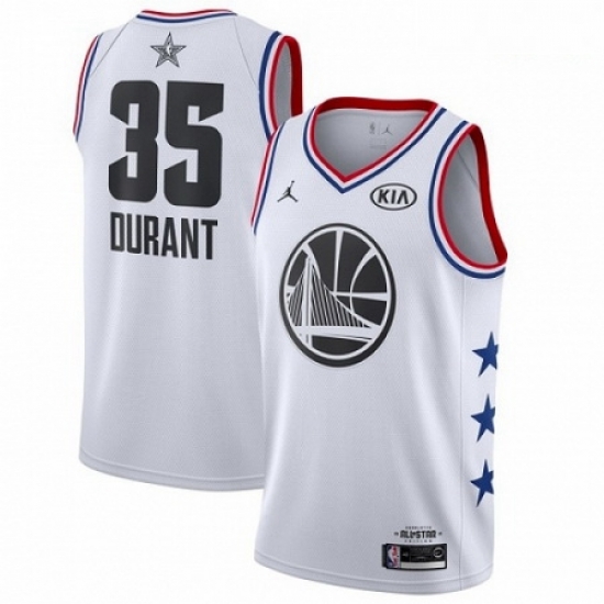 Mens Nike Golden State Warriors 35 Kevin Durant White Basketball Jordan Swingman 2019 All Star Game Jersey Mens Nike Golden State Warriors 35 Kevin Durant White Basketball Jordan Swingman 2019 All Star Game Jersey