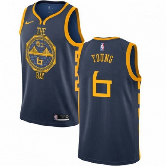 Mens Nike Golden State Warriors 6 Nick Young Swingman Navy Blue NBA Jersey City Edition Mens Nike Golden State Warriors 6 Nick Young Swingman Navy Blue NBA Jersey City Edition