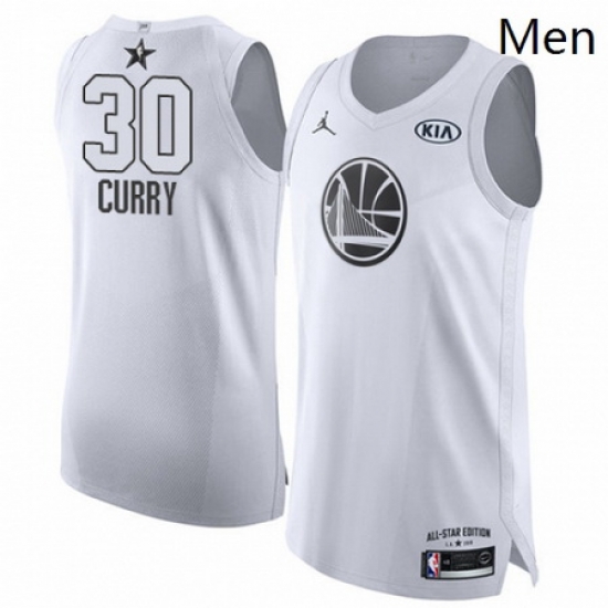 Mens Nike Jordan Golden State Warriors 30 Stephen Curry Authentic White 2018 All Star Game NBA Jersey Mens Nike Jordan Golden State Warriors 30 Stephen Curry Authentic White 2018 All Star Game NBA Jersey