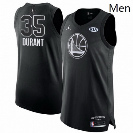 Mens Nike Jordan Golden State Warriors 35 Kevin Durant Authentic Black 2018 All Star Game NBA Jersey Mens Nike Jordan Golden State Warriors 35 Kevin Durant Authentic Black 2018 All Star Game NBA Jersey