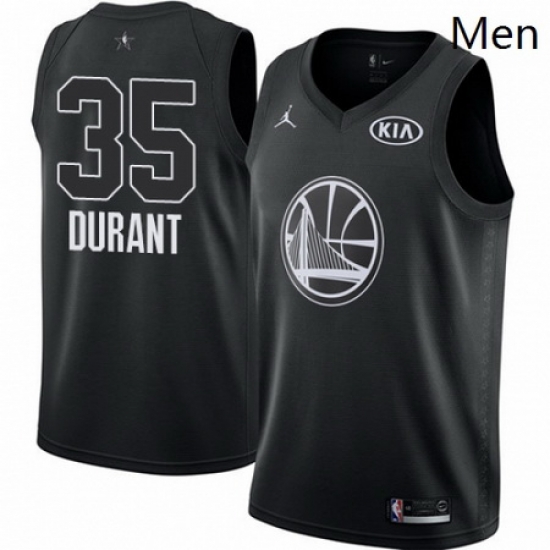 Mens Nike Jordan Golden State Warriors 35 Kevin Durant Swingman Black 2018 All Star Game NBA Jersey Mens Nike Jordan Golden State Warriors 35 Kevin Durant Swingman Black 2018 All Star Game NBA Jersey