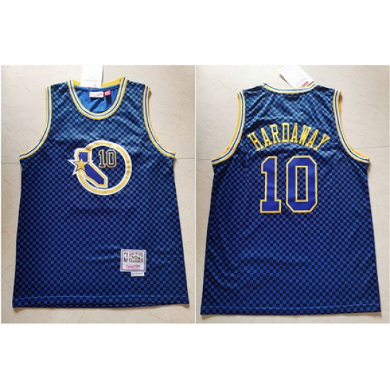 Warriors 10 Tim Hardaway Blue Hardwood Classics Jersey Warriors 10 Tim Hardaway Blue Hardwood Classics Jersey