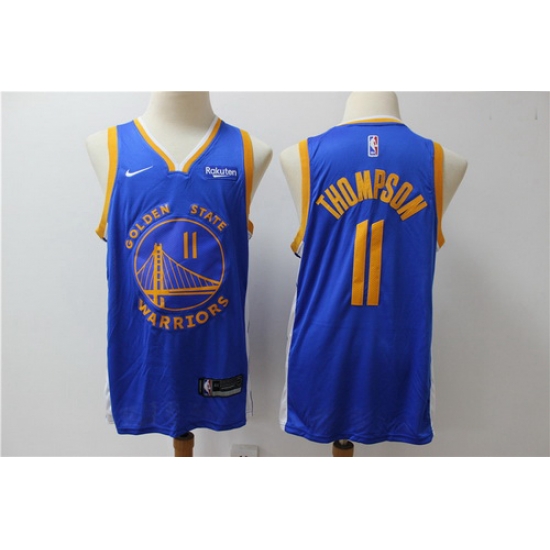 Warriors 11 Klay Thompson Blue Nike Swingman Jersey Warriors 11 Klay Thompson Blue Nike Swingman Jersey
