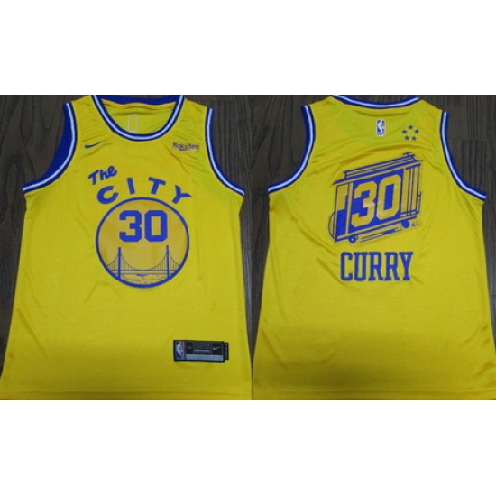 Warriors 30 Stephen Curry Yellow City Edition Nike Authentic Jersey Warriors 30 Stephen Curry Yellow City Edition Nike Authentic Jersey