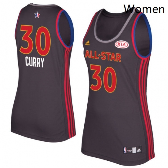 Womens Adidas Golden State Warriors 30 Stephen Curry Authentic Charcoal 2017 All Star NBA Jersey Womens Adidas Golden State Warriors 30 Stephen Curry Authentic Charcoal 2017 All Star NBA Jersey