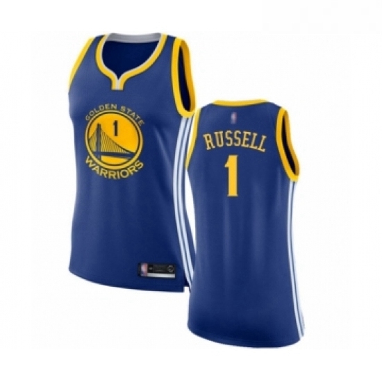 Womens Golden State Warriors 1 DAngelo Russell Swingman Royal Blue Basketball Jersey Icon Edition Womens Golden State Warriors 1 DAngelo Russell Swingman Royal Blue Basketball Jersey Icon Edition