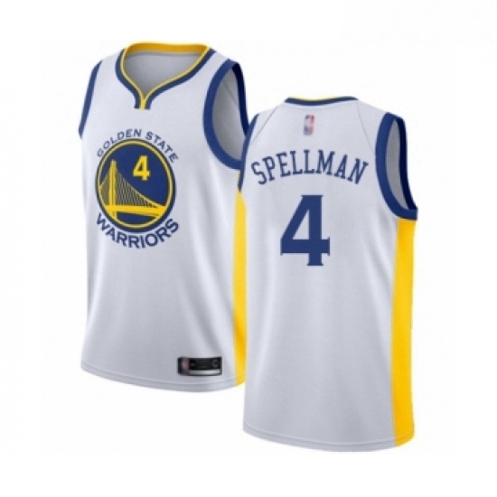 Womens Golden State Warriors 4 Omari Spellman Swingman White Basketball Jersey Association Edition Womens Golden State Warriors 4 Omari Spellman Swingman White Basketball Jersey Association Edition