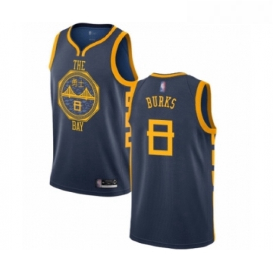 Womens Golden State Warriors 8 Alec Burks Swingman Navy Blue Basketball Jersey City Edition Womens Golden State Warriors 8 Alec Burks Swingman Navy Blue Basketball Jersey City Edition