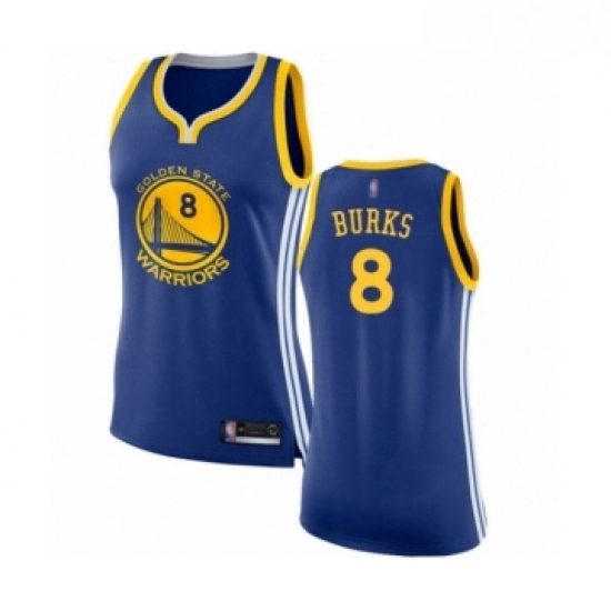 Womens Golden State Warriors 8 Alec Burks Swingman Royal Blue Basketball Jersey Icon Edition Womens Golden State Warriors 8 Alec Burks Swingman Royal Blue Basketball Jersey Icon Edition