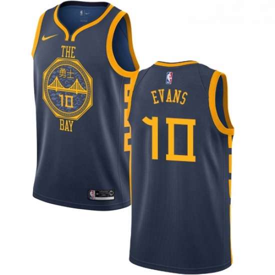 Womens Nike Golden State Warriors 10 Jacob Evans Swingman Navy Blue NBA Jersey City Editio Womens Nike Golden State Warriors 10 Jacob Evans Swingman Navy Blue NBA Jersey City Editio