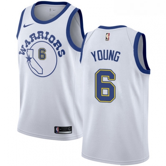 Womens Nike Golden State Warriors 6 Nick Young Authentic White Hardwood Classics NBA Jersey Womens Nike Golden State Warriors 6 Nick Young Authentic White Hardwood Classics NBA Jersey