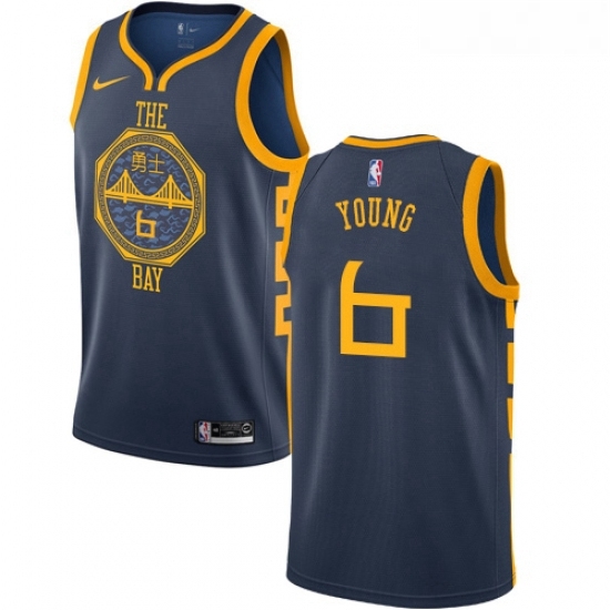 Womens Nike Golden State Warriors 6 Nick Young Swingman Navy Blue NBA Jersey City Edition Womens Nike Golden State Warriors 6 Nick Young Swingman Navy Blue NBA Jersey City Edition
