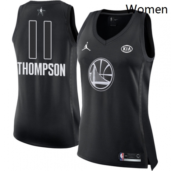 Womens Nike Jordan Golden State Warriors 11 Klay Thompson Swingman Black 2018 All Star Game NBA Jersey Womens Nike Jordan Golden State Warriors 11 Klay Thompson Swingman Black 2018 All Star Game NBA Jersey