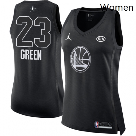 Womens Nike Jordan Golden State Warriors 23 Draymond Green Swingman Black 2018 All Star Game NBA Jersey Womens Nike Jordan Golden State Warriors 23 Draymond Green Swingman Black 2018 All Star Game NBA Jersey