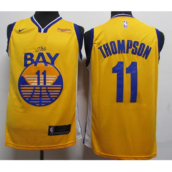 Toddler Nike NBA Golden State Warriors #11 Klay Thompson Yellow Jersey Toddler Nike NBA Golden State Warriors #11 Klay Thompson Yellow Jersey