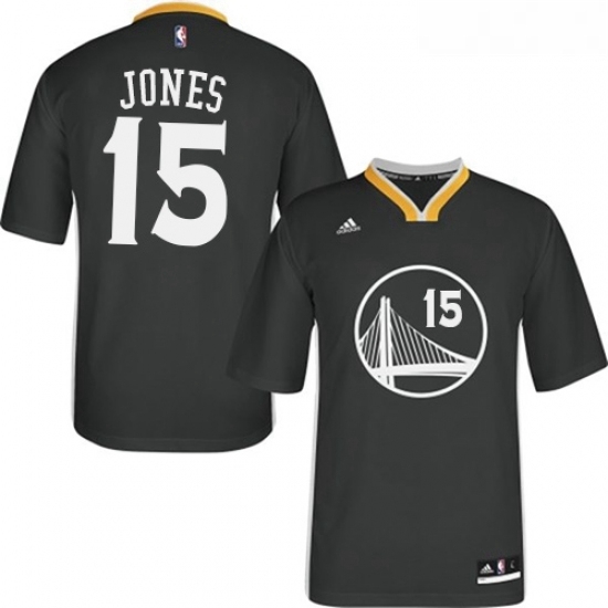 Youth Adidas Golden State Warriors 15 Damian Jones Authentic Black Alternate NBA Jersey Youth Adidas Golden State Warriors 15 Damian Jones Authentic Black Alternate NBA Jersey